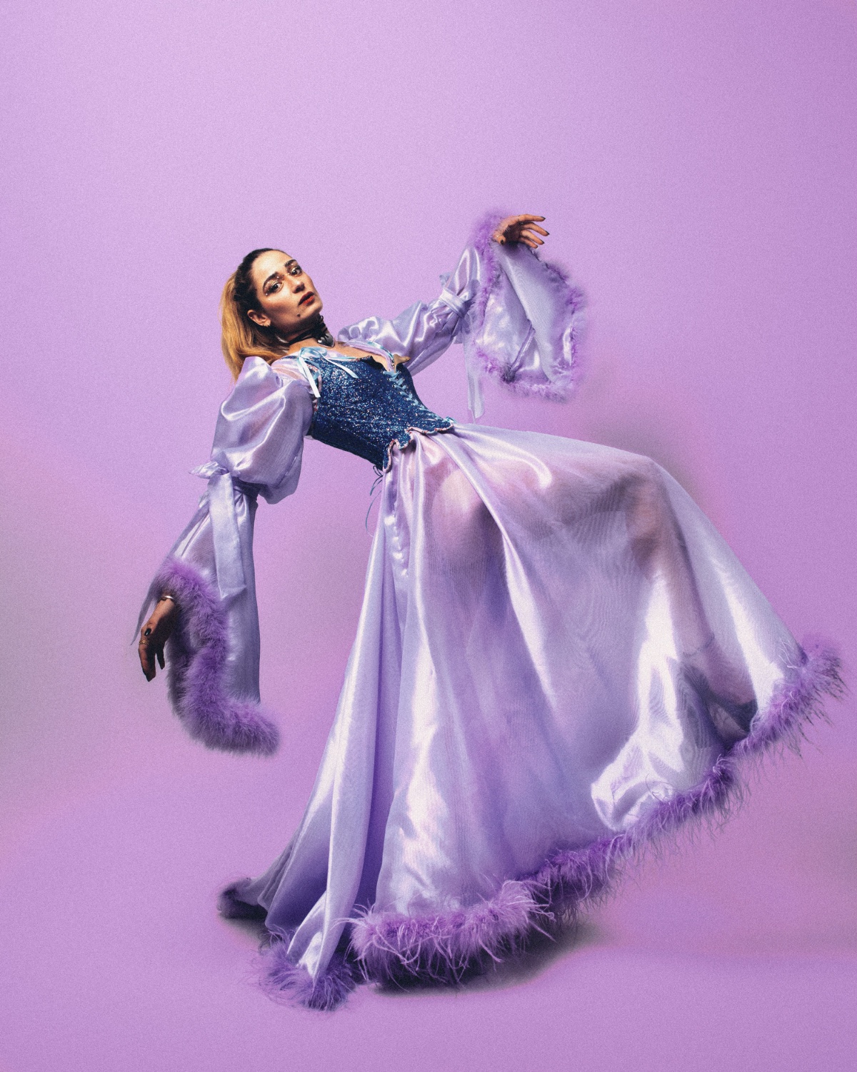 June The Girl — robe lilas
